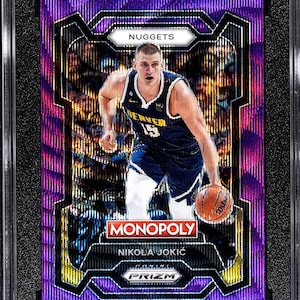 Nikola Jokic 2023-24 Panini Monopoly Purple Prizm SGC Grade 9.5