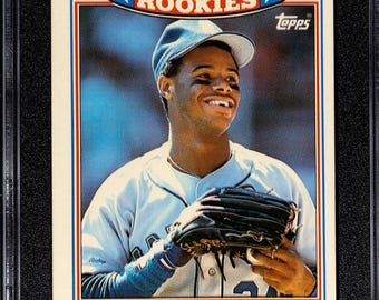 Ken Griffey Jr 1990 Topps Glossy Rookies #11 SGC 7e année