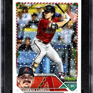 Corbin Carroll - Arizona Diamondbacks - 2023 Topps Holiday Rookie #H113 SGC Grade 10
