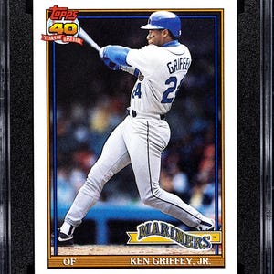 Ken Griffey Jr 1991 Topps #790 SGC Grade 9.5