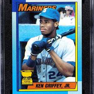 Ken Griffey Jr 1990 Topps #336 SGC Grade 8