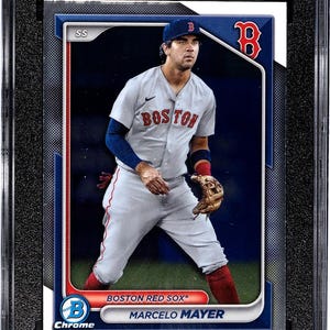Marcelo Mayer - Boston Red Sox - 2024 Bowman Chrome Prospect #BCP-44 SGC Grade 9