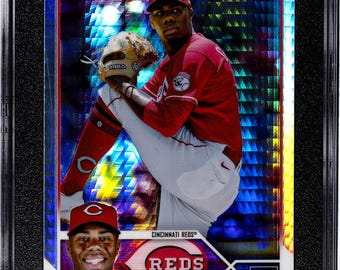 Hunter Greene 2023 Topps Chrome Prism Refractor #40 SGC Grade 9.5