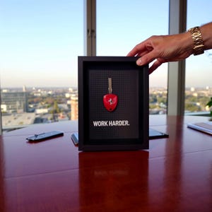 Motivational Ferrari Key in a Frame