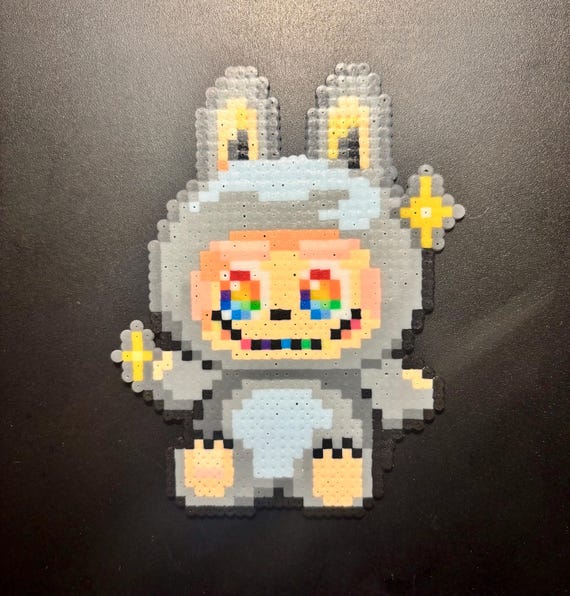 Labubu Hama Bead Perler