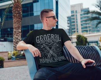 General Contractor Tee | Genius Builder Shirt | Funny Job Title T-Shirt
