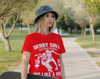 San Diego Roller Derby T-Shirt: Vintage Style Skater Tee