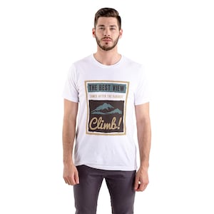 Inspirational Hiking T-Shirt: Mountain Adventure Tee for Climbers