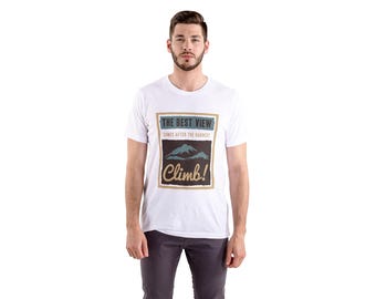 Inspirational Hiking T-Shirt: Mountain Adventure Tee for Climbers
