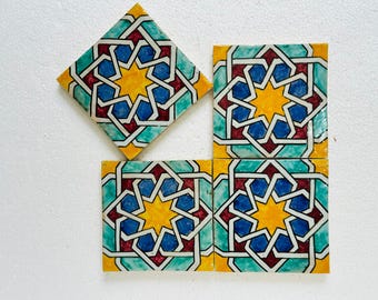 Zellige Moroccan Tiles – Handmade Tile – Perfect for Backsplash, Shower, Wall, Floor – Mediterranean Interior Design