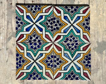 Azulejos marroquíes Zellige – Azulejos hechos a mano – Perfectos para salpicaderos, duchas, paredes y suelos – Diseño de interiores mediterráneo