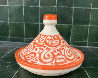 Handmade Moroccan Tagine – Hand-Painted Ceramic Cooking Pot from Fez – Authentic Clay Cookware for Moroccan Food & Kitchen Décor