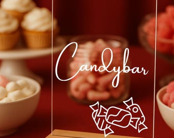 Plot lettering for self-application for wedding & decoration - Personalized stand with desired text