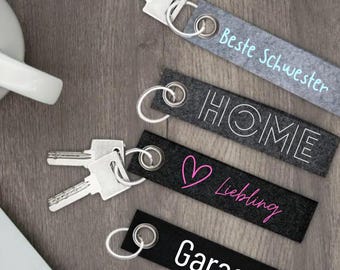 Personalized felt keychain | Gift | Grandma | Grandpa | Pendant | Gift idea | Birthday | Christmas | Thank you