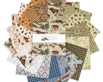 Whispering Pines 10 Inch Stacker Layer Cake (42 pcs) - Fabric Collection by The RBD Designers for Riley Blake Designs