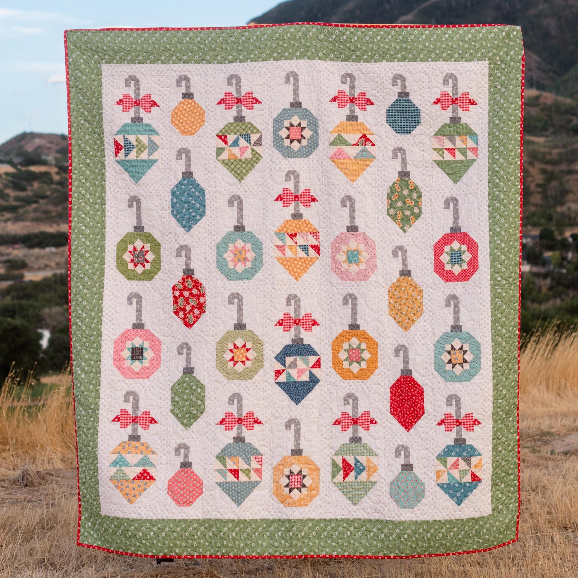 Tree Quilt Kit Decorating the Tree Quilt Kit - Home Town Holiday Fabric Collection by ...