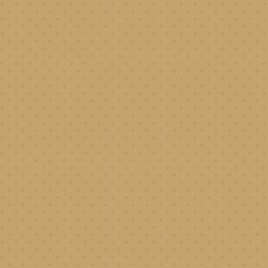 May include: A tan fabric featuring a repeating pattern of small, dark brown four-dot clusters arranged in a grid. The textile displays a consistent, uniform design across the entire surface, characterized by its neutral color palette and geometric motif.