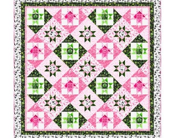 Good Together Quilt Kit, Spellbound - Wicked Inspired Fabric Collection by Patrick Lose Studios of Northcott, Lemon Quilts Pattern