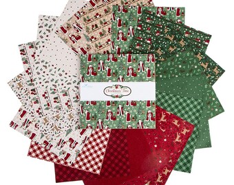 Christmas Time 10 Inch Stacker Layer Cake (42 pcs) - Fabric Collection by Dani Mogstad for Riley Blake Designs