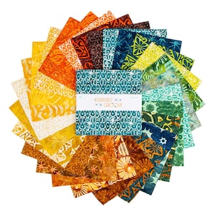 Expressions Batiks Starburst Groove 10" Stacker (42 pcs) - Fabric Collection by Riley Blake Designs