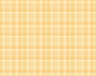 Winnie the Pooh Fabric - Yellow Plaid, Fabric Collection by Echo Park Paper Co for Riley Blake Designs