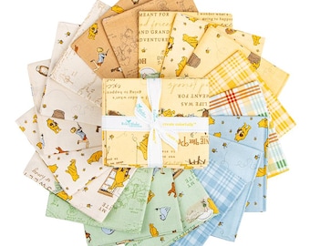 Paquete de telas Winnie the Pooh (18 piezas) - Colección de telas de Echo Park Paper Co para Riley Blake Designs