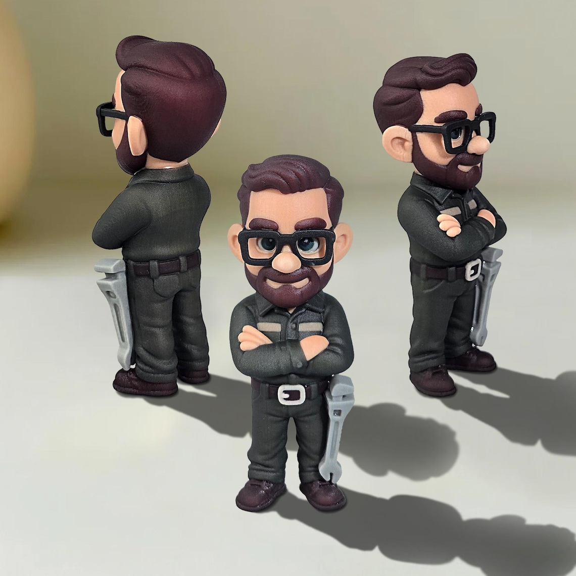 Bambola Bobblehead personalizzata, statuetta in argilla polimerica personalizzata - Italia