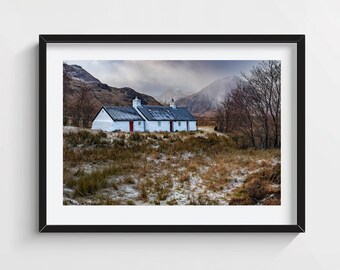 Blackrock Cottage Glencoe Scottish Highlands Print: Scotland Wall Art