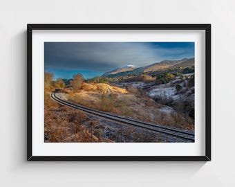 Schottische Highlands Poster: Schottland Landschaft, Fotografie, Home Decor