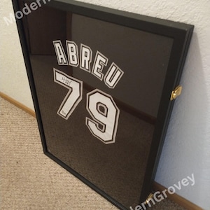 Wooden Jersey Frame Display Case | Wood Shadow Box | Baseball Jersey Case | Jersey Display | Jersey Wall Display | Gift For Him