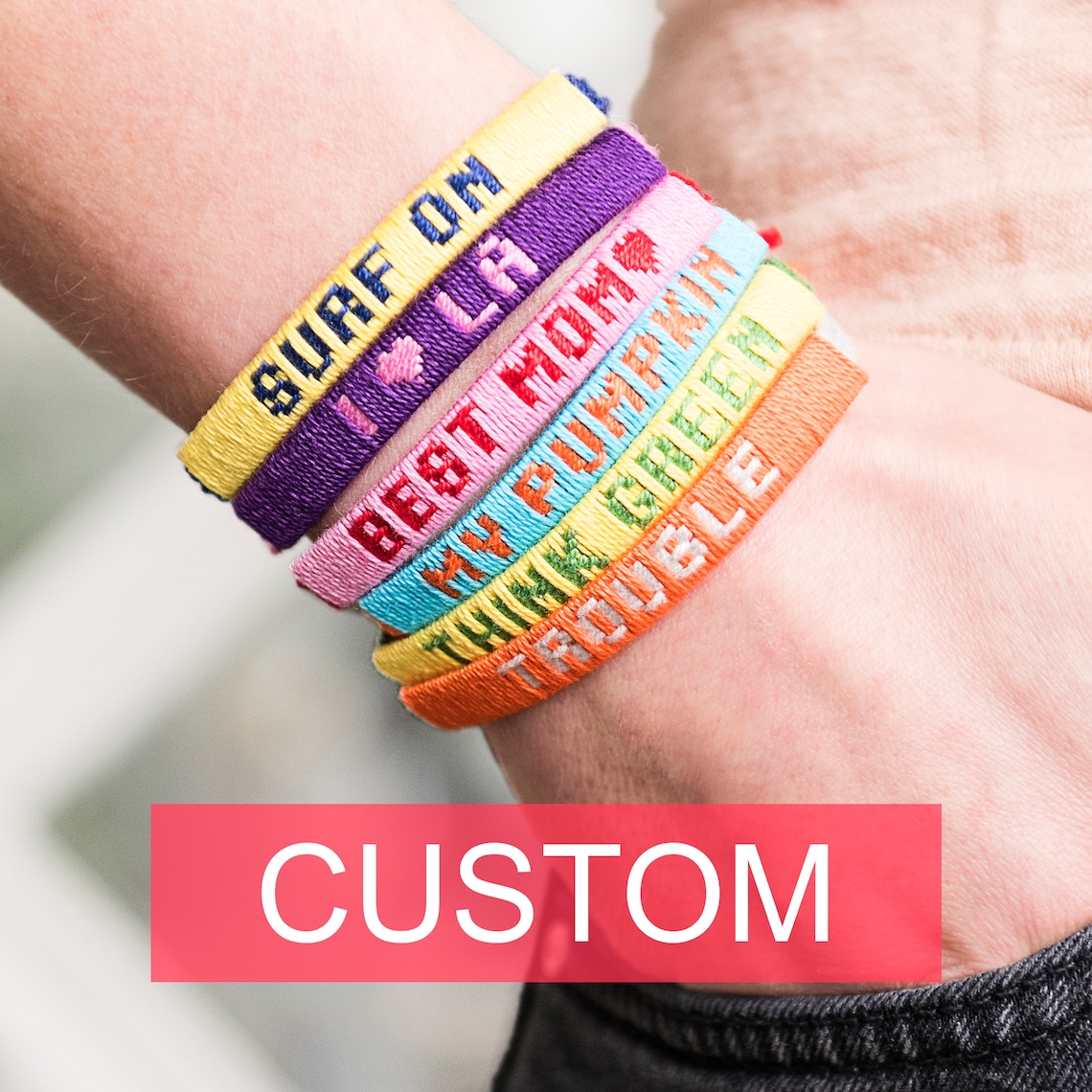 CLASSIC Personalized friendship bracelets with names / Etsy