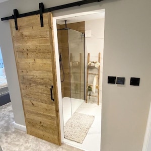 Handmade Rustic Solid Wood Door Farmhouse Style Interior