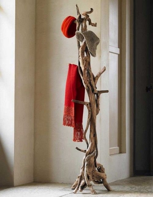 Driftwood hat rack sale
