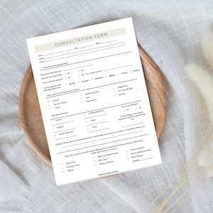 Intagningsformulär för hudterapeuter