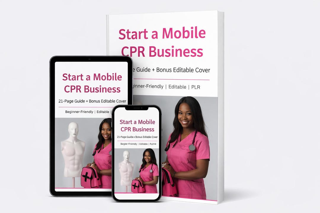 Mobile CPR Business Guide | Editable PLR | CPR Training Startup ...