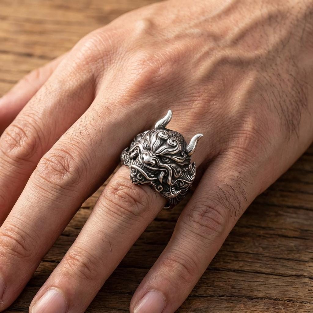 Devil Head Ring - Etsy Canada