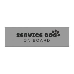Service Dog Car Magnet - On Board Sign, Pet Safety Magnet, Dog Lover Gift, Car Decoration, Vehicle Alert Sticker