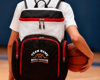 Mochila deportiva personalizada, regalo para entrenador, bolsa de baloncesto, bolsa de equipo de baloncesto personalizada 251125