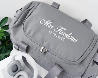 Custom Name Duffe Bag Personalized gym bag for girls Embroidered Overnight Bag Bridal Shower Gift Birthday gift Lerose Duffel Bag 25080502