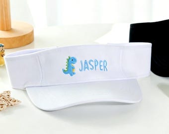 Custom Embroidered Kids Visor Hat Personalized Visor With Name Back to School Gift Girls Birthday Gift LXY 2605