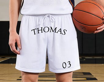 Custom Embroidered Basketball Shorts Personalized Team Shorts Quick-Dry Shorts Gift for Coach 260227
