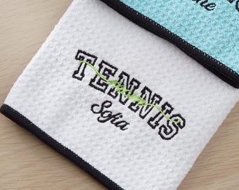 Personalized Tennis Mom Towel Mother's Day Gift Custom Embroidered Tennis Gift For Her LXY2604