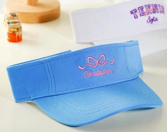 Custom Embroidered Kids Visor Tennis Visor Personalized Baby Sun Hat Kids Birthday Party Favors LXY 2605