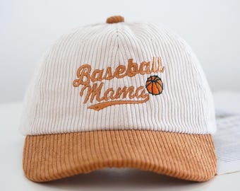 Personalized Embroidered Two-tone Corduroy Baseball Cap Custom Corduroy Hat Vintage Dad Hat Handmade Winter Corduroy Hat 251008