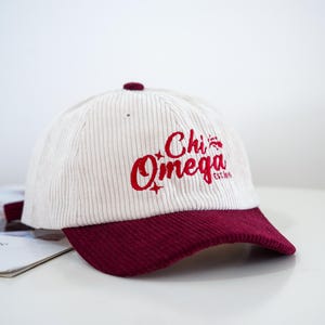 Anpassad broderad tvåfärgad manchesterkeps Personlig unisexkeps Vintage pappakeps 251004