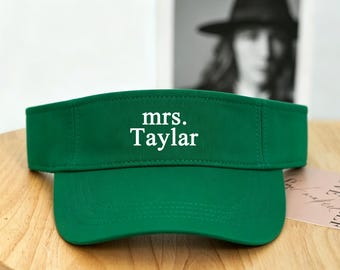 Personalized Embroidered Visor For Women Bachelorette Party Hats Mrs Visor Team Bride Hat LXY2604