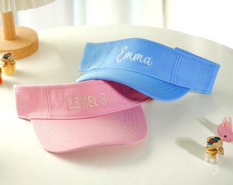 Custom Kids Visor Tennis Visor Personalized Embroidered Toddler Visor Birthday Gift LXY 2605
