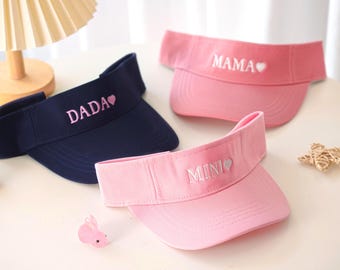 Custom Embroidered Visor Hats for Kids Personalized Toddler Sun Hat for Summer Baby Visor LXY 2605