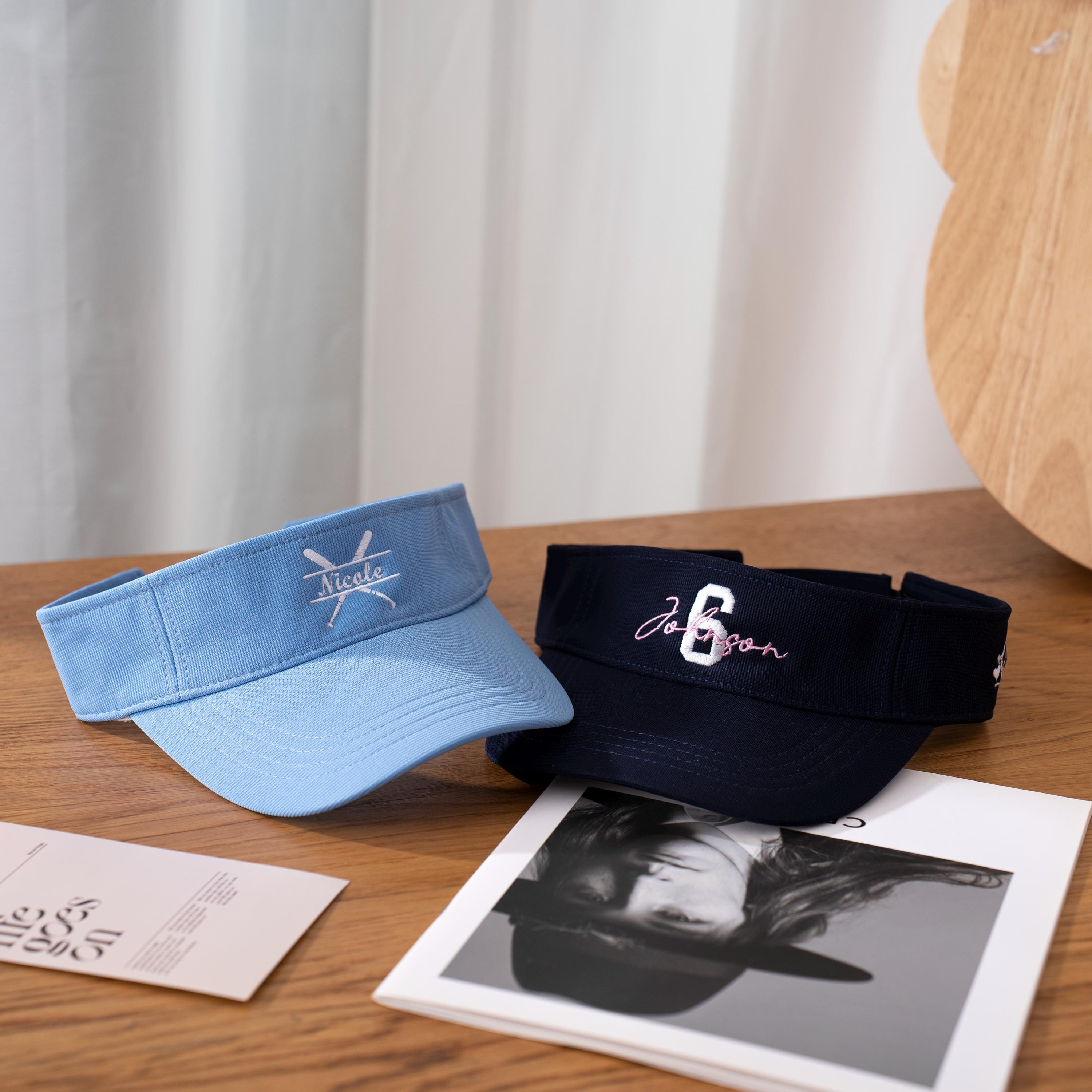 Embroidered Visor - Etsy