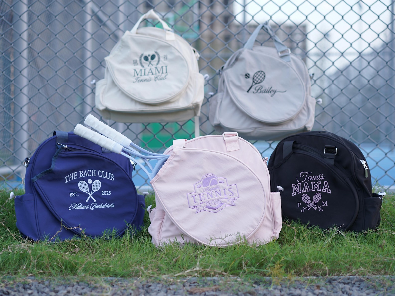 Personalized Embroidered Tennis Bag Custom Tennis Racquet Bag With Name ...